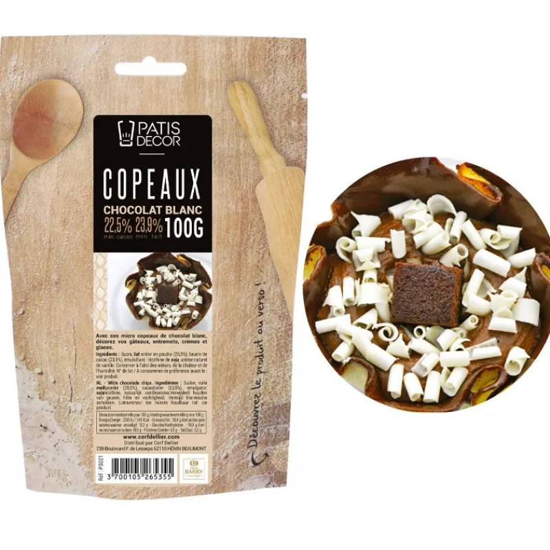 Outlet Cerf Dellier Mini-copeaux de chocolat blanc 100 g