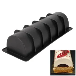 New Cerf Dellier Moule à bûche lisse silicone 30 cm