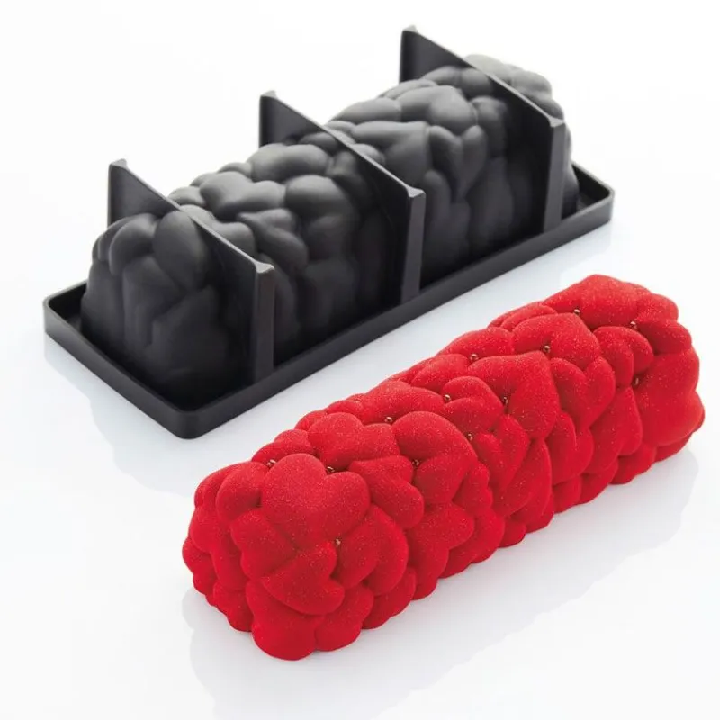 Hot Cerf Dellier Moule à bûche silicone Eros Pavoni