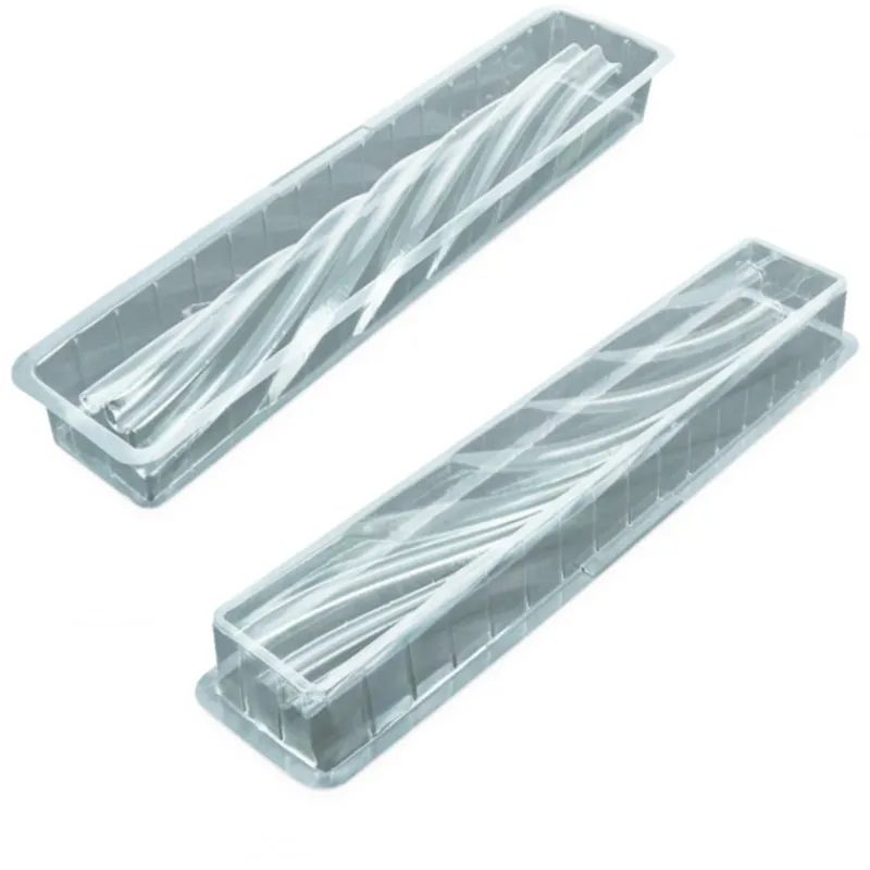 New Cerf Dellier Moule à bûche Torsadé (x 12)