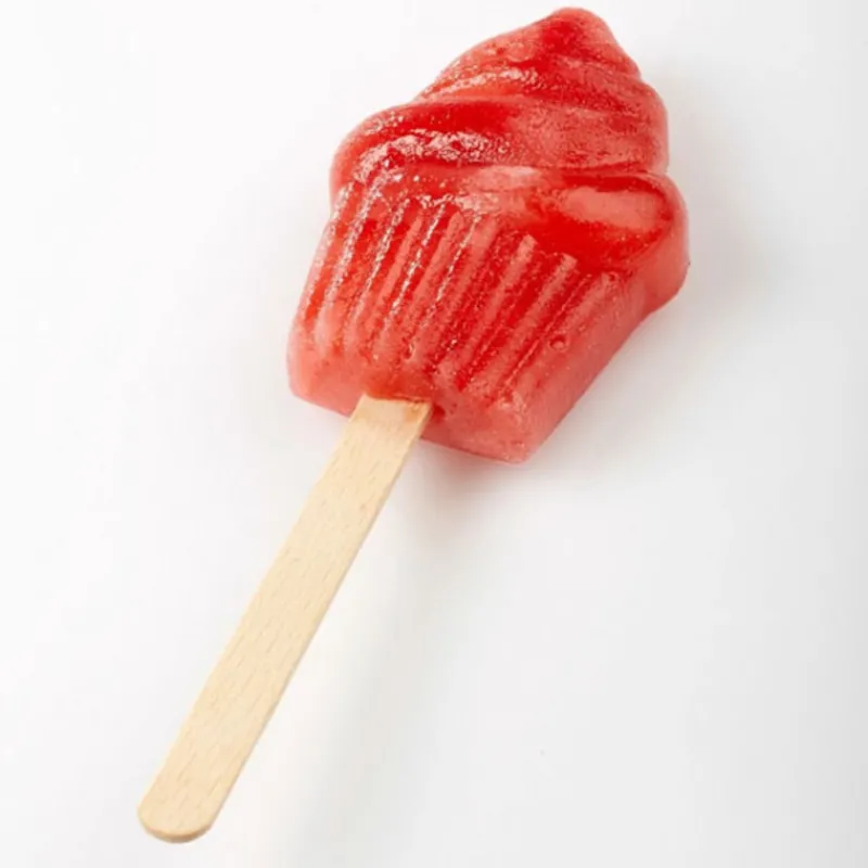 Hot Cerf Dellier Moule à esquimaux silicone Cupcake + 50 bâtons