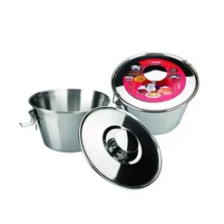 Outlet Cerf Dellier Moule à flan avec couvercle inox Ø 16 cm