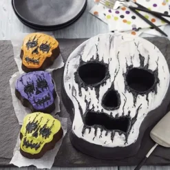 Clearance Cerf Dellier Moule à gâteau Crâne Halloween 3D Wilton