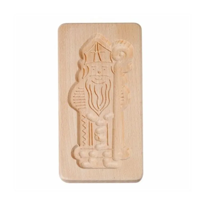 Outlet Cerf Dellier Moule à spéculoos en bois Saint Nicolas