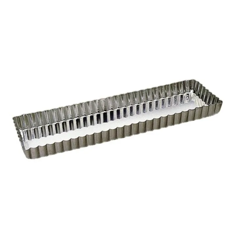 Best Cerf Dellier Moule à tarte maison cannelé fer blanc fond fixe