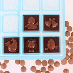 Hot Cerf Dellier Moule carrés chocolat napolitains Pâques