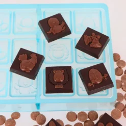 Hot Cerf Dellier Moule carrés chocolat napolitains Pâques