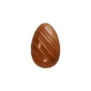 Cerf Dellier Moule chocolat 2 oeufs rayés 10 cm