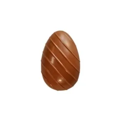 Cerf Dellier Moule chocolat 2 oeufs rayés 10 cm