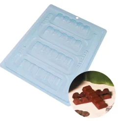 Hot Cerf Dellier Moule chocolat en 3 parties petites barres