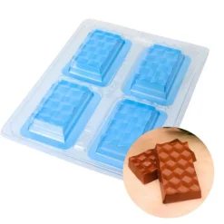 Clearance Cerf Dellier Moule chocolat en 3 parties 4 mini tablettes 3D