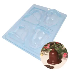 New Cerf Dellier Moule chocolat en 3 parties Petites cloches