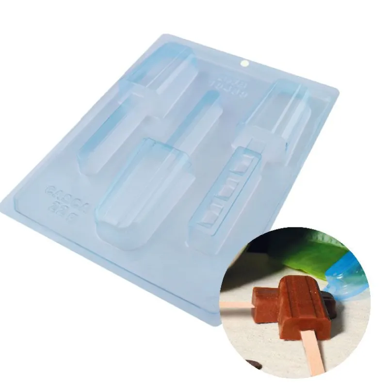 Hot Cerf Dellier Moule chocolat en 3 parties glaces esquimaux