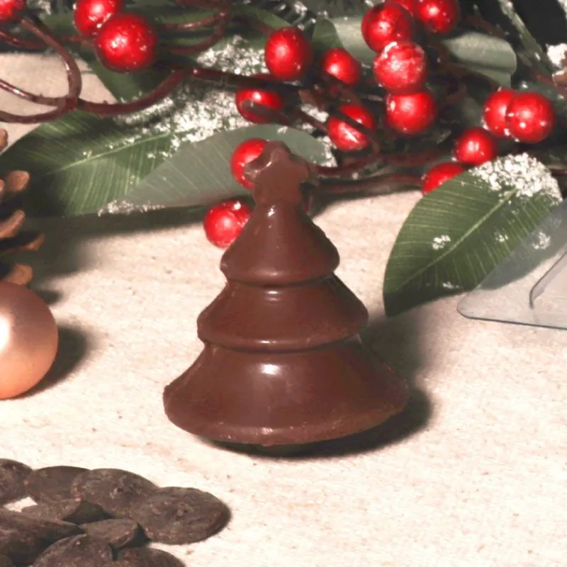 Outlet Cerf Dellier Moule chocolat en 3 parties Sapin de Noël Patisdécor