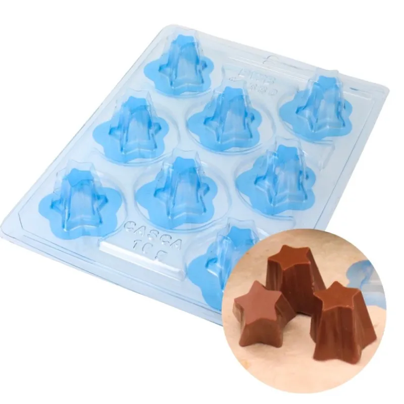 Online Cerf Dellier Moule chocolat en 3 parties 8 coupes étoile