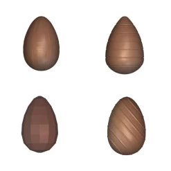 New Cerf Dellier Moule chocolat oeufs assortis