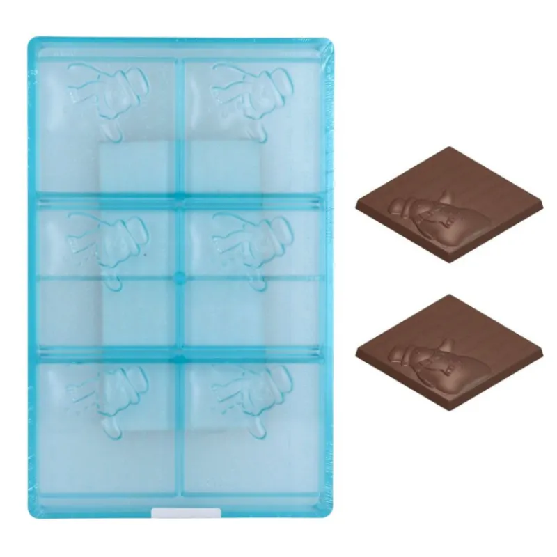 Best Cerf Dellier Moule chocolat tablettes bonhomme de neige