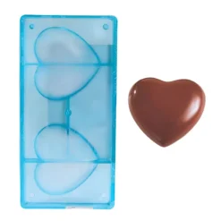 Cerf Dellier Moule coeurs lisses 10 cm