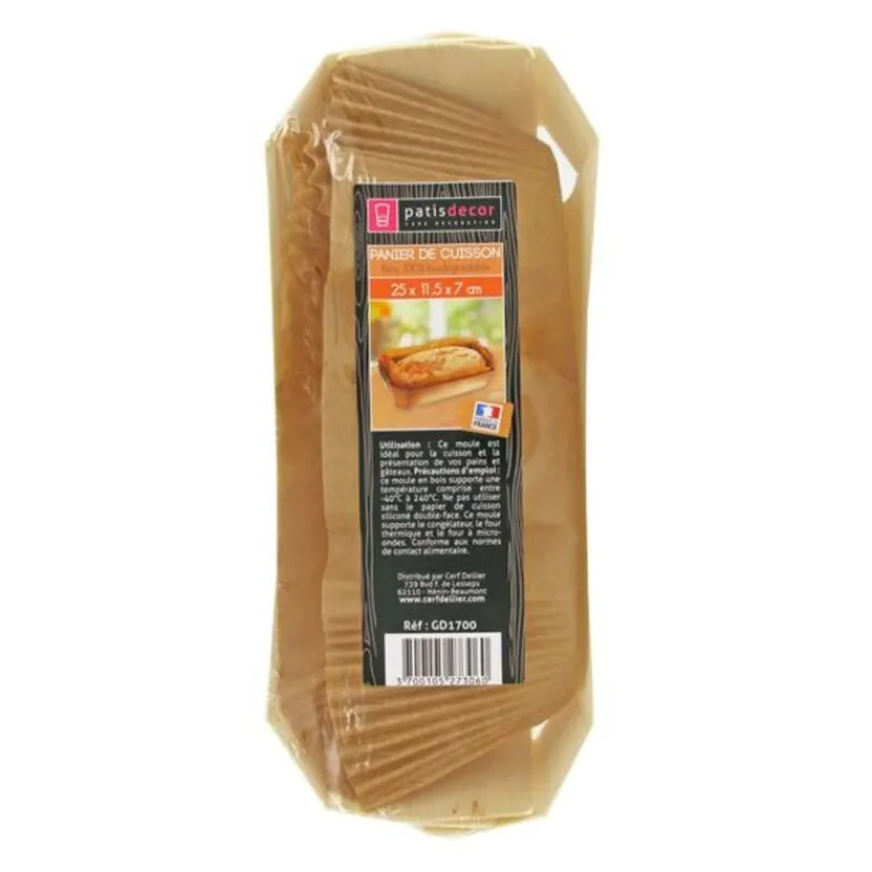 Best Cerf Dellier Moule de cuisson bois 25 x 11,5 x 7 cm