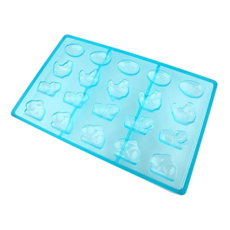 Cerf Dellier Moule friture en chocolat 4 sujets de Pâques