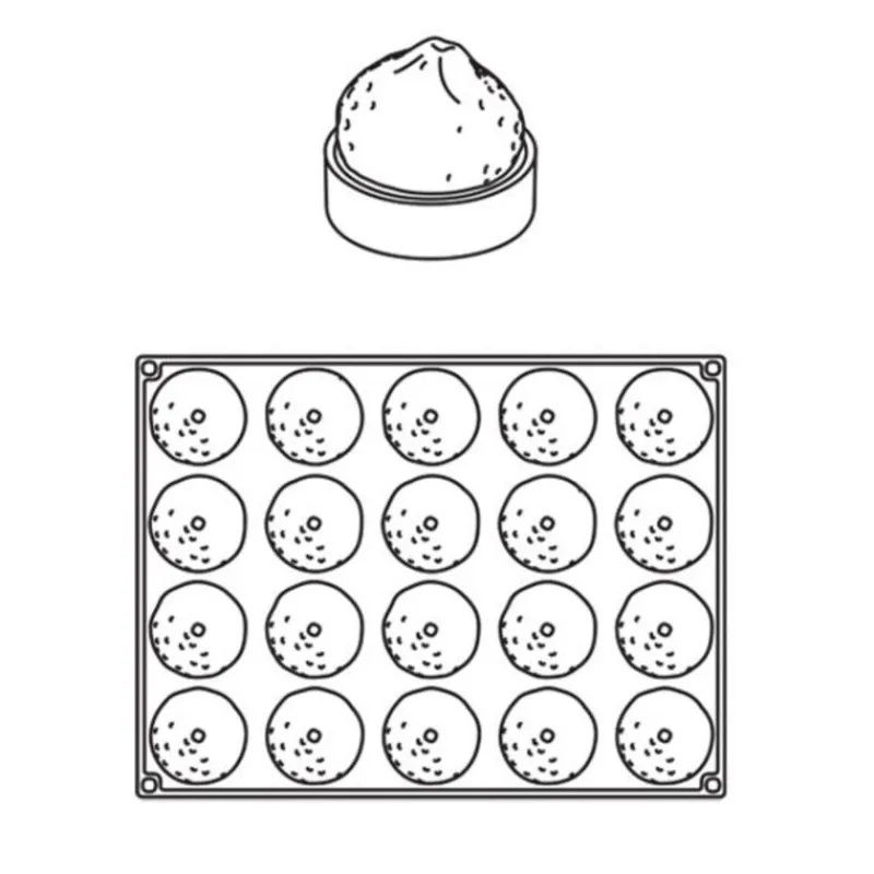 Best Cerf Dellier Moule mini tarte 3D Citrons Pavoni