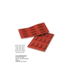 Best Cerf Dellier Moule silicone 12 barquettes moyennes