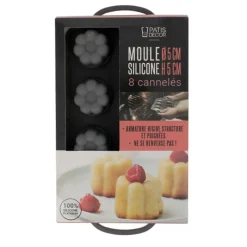 Clearance Cerf Dellier Moule Silicone 8 cannelés 5 cm