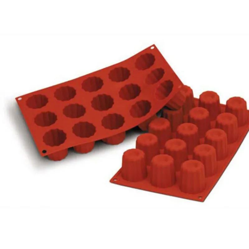 Hot Cerf Dellier Moule silicone 15 cannelés bordelais