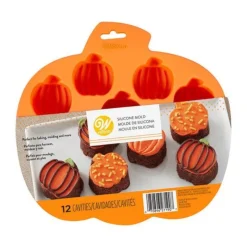 Clearance Cerf Dellier Moule silicone 12 citrouilles Halloween Wilton