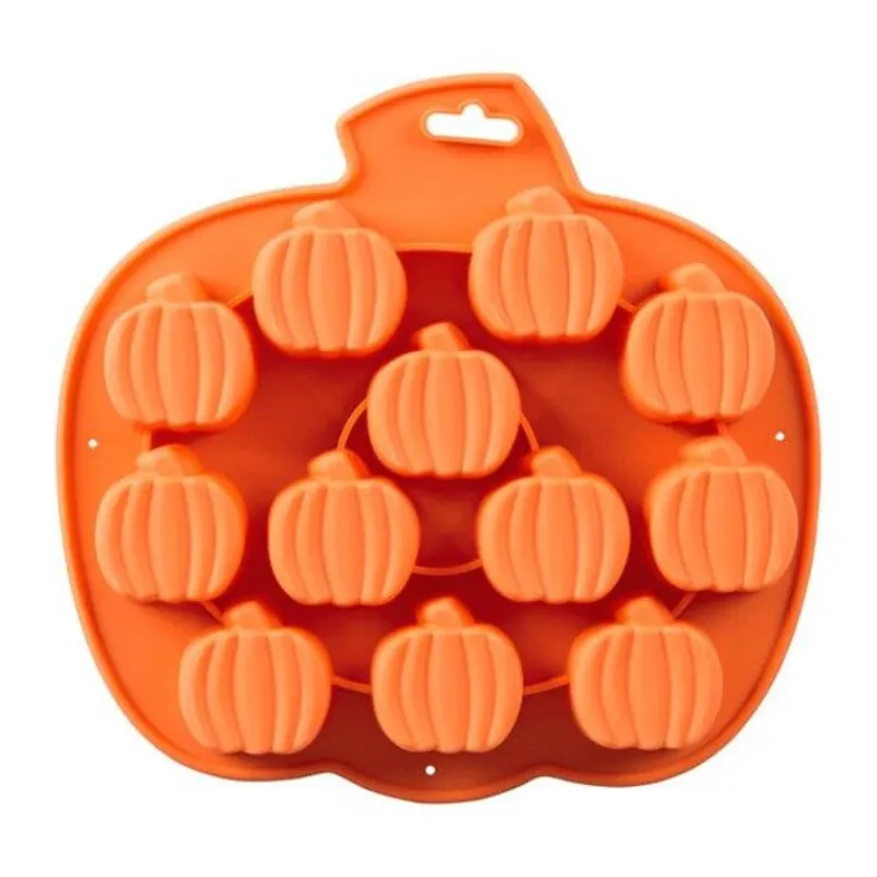 Clearance Cerf Dellier Moule silicone 12 citrouilles Halloween Wilton