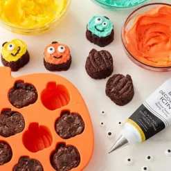 Clearance Cerf Dellier Moule silicone 12 citrouilles Halloween Wilton