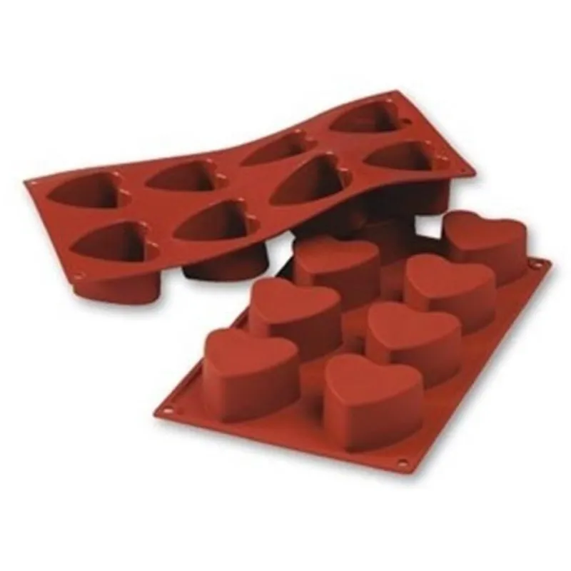 Online Cerf Dellier Moule silicone 8 coeurs profonds