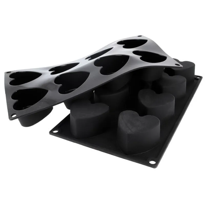 Online Cerf Dellier Moule silicone 8 coeurs profonds