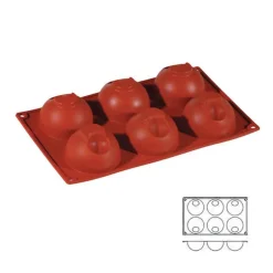 Best Cerf Dellier Moule silicone 6 demi-sphères