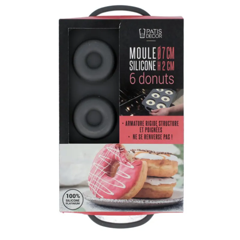 Online Cerf Dellier Moule silicone 6 donuts Ø 7 cm