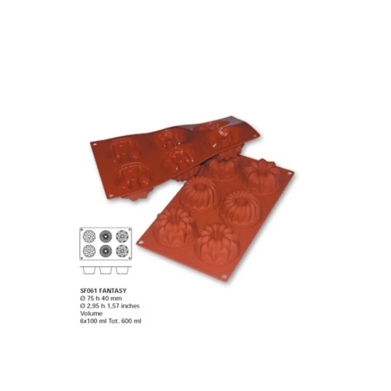 Sale Cerf Dellier Moule silicone 6 empreintes fantaisie