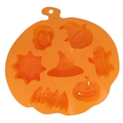 Cerf Dellier Moule Silicone 7 Empreintes Sujets d'Halloween - Ø 25,5 cm
