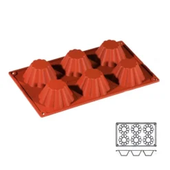 Best Cerf Dellier Moule silicone 6 mini brioches