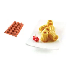 Best Cerf Dellier Moule silicone 18 mini cannelés bordelais