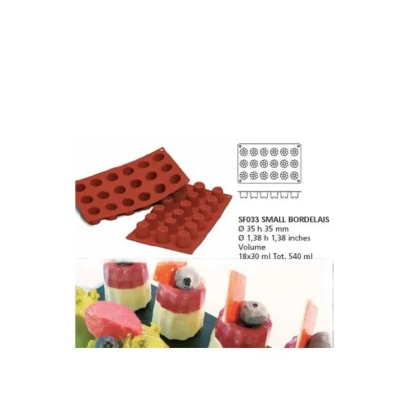 Best Cerf Dellier Moule silicone 18 mini cannelés bordelais