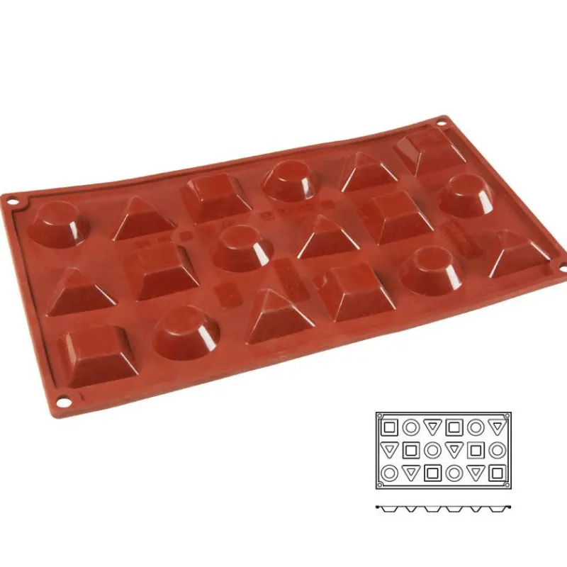 Discount Cerf Dellier Moule silicone 18 mini formes assorties