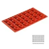 Discount Cerf Dellier Moule silicone 28 mini savarins ovales