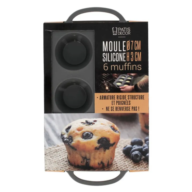 Discount Cerf Dellier Moule silicone 6 muffins Ø 7 cm