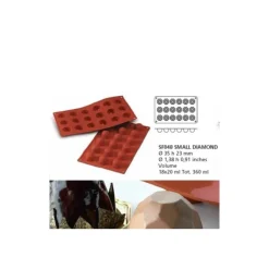 New Cerf Dellier Moule silicone 18 petits diamants