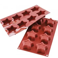 Hot Cerf Dellier Moule silicone 8 étoiles