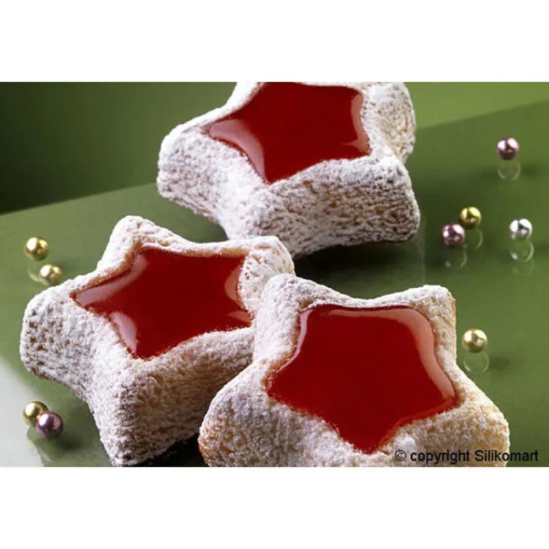 Hot Cerf Dellier Moule silicone 8 étoiles