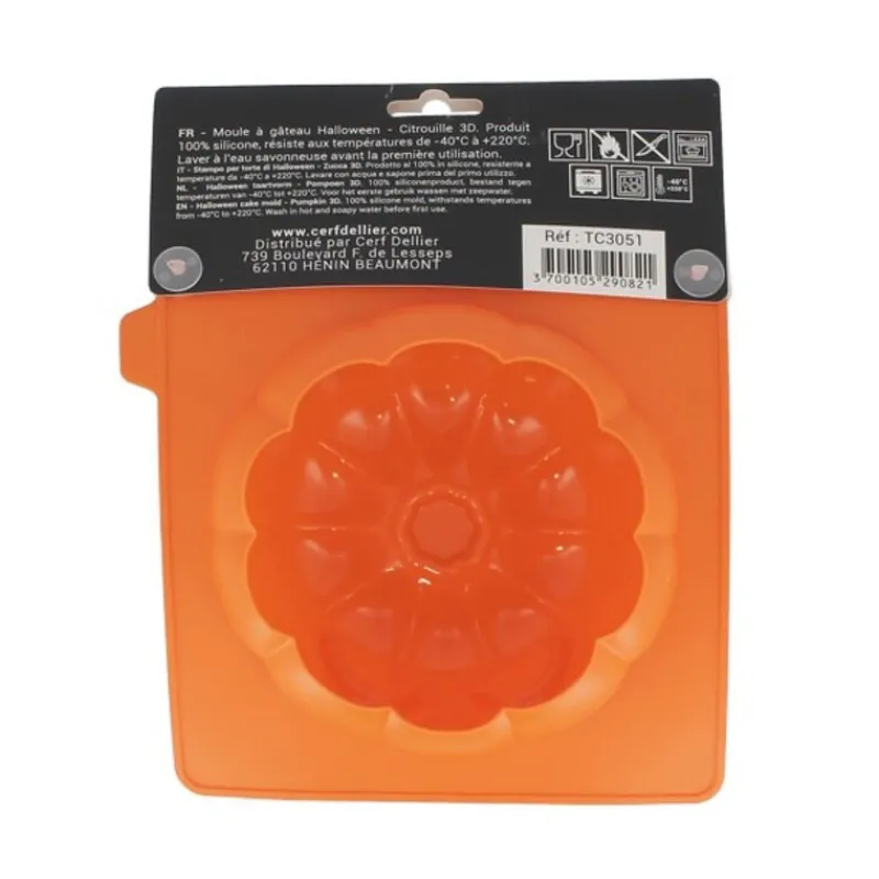 Cerf Dellier Moule silicone citrouille 3D