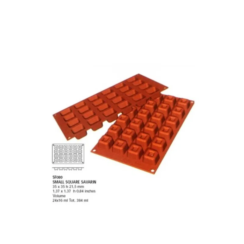 New Cerf Dellier Moule silicone mini savarins carrés