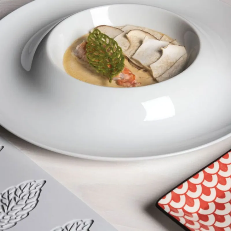 New Cerf Dellier Moule silicone Plumes Pavoni