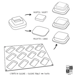 New Cerf Dellier Moule silicone Rectangular Pavoni